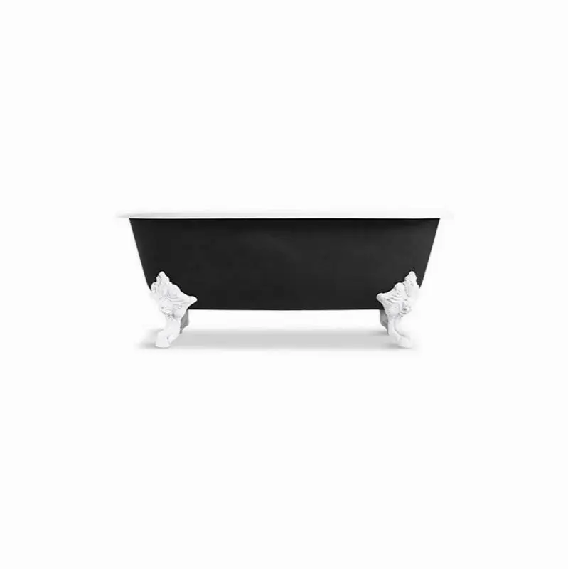 Circe™ Bath No Feet-Exterior Black in White