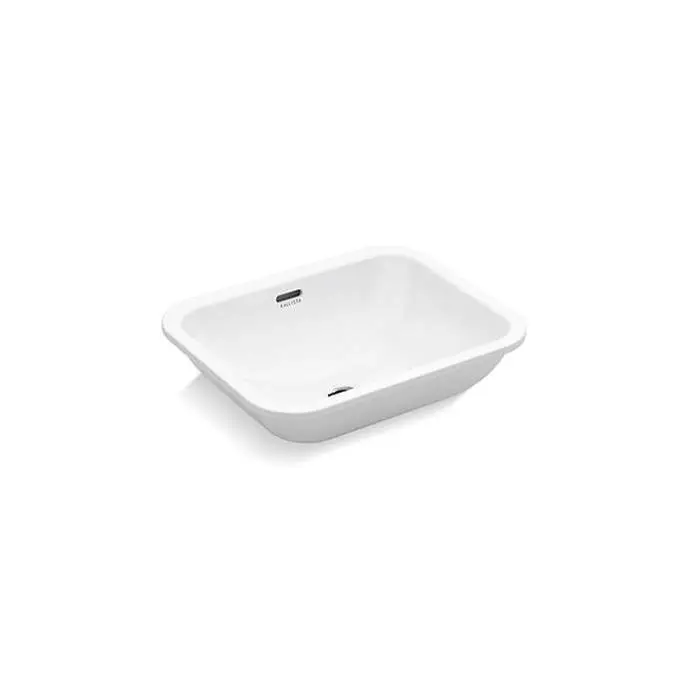 Perfect Um Sink, Soft Rectangle, Glzd in White