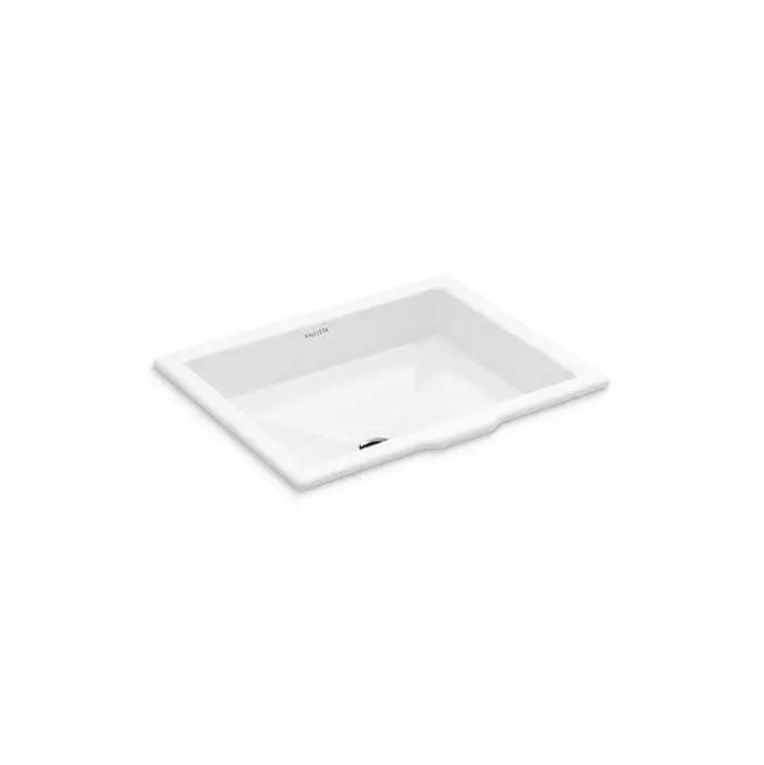 Perfect Um Sink, Centric Rectangle in White