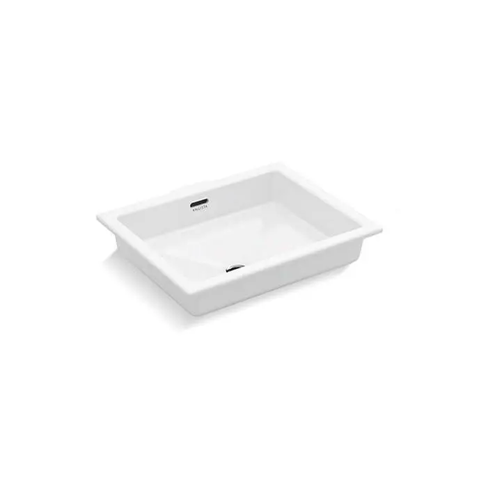 Perfect Um Sink, Centric Rectangle Glzd in White