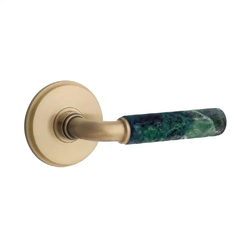 Select Privacy, Watford Rosette US7, R-Bar Stem US7, Green Marble Handle, RH