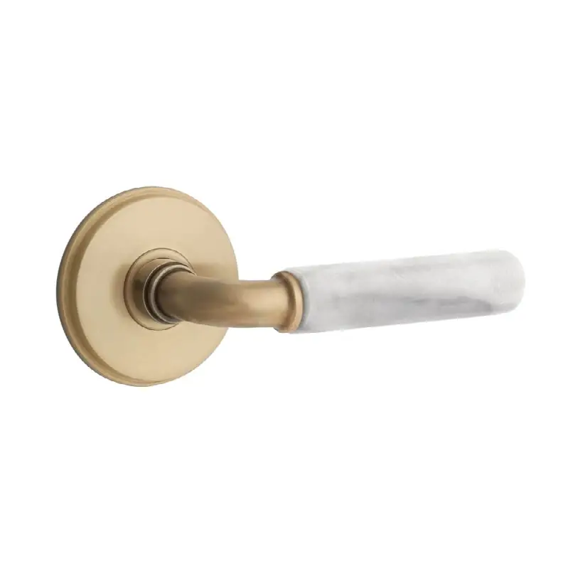 Select Privacy, Watford Rosette US7, R-Bar Stem US7, White Marble Handle, LH