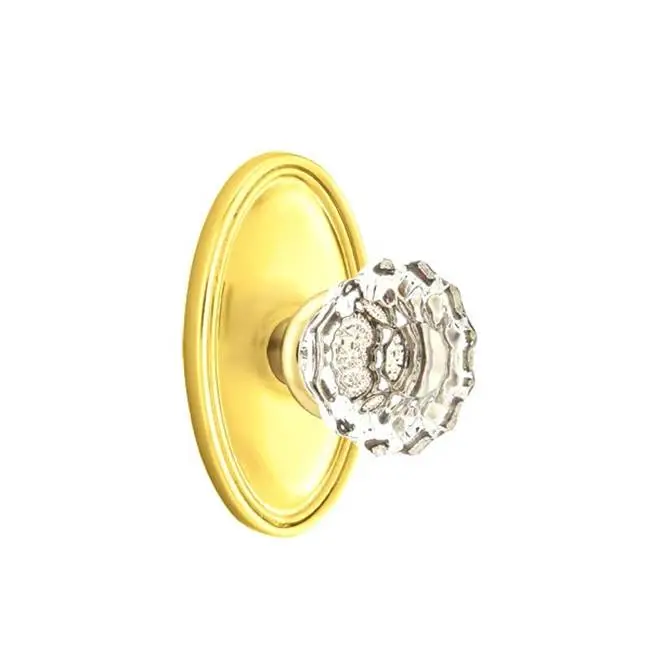 Privacy, Oval Rosette, Astoria Crystal Knob, US