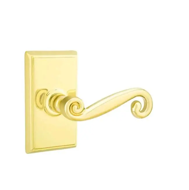 Privacy, Rectangular Rosette, Rustic Lever, RH, US