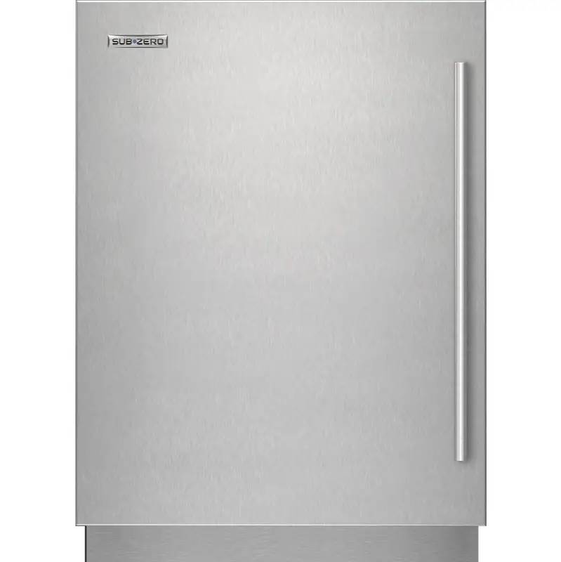 Designer Series Undercounter Stainless Steel Solid Door Panel With Tubular Handle - Left Hinge