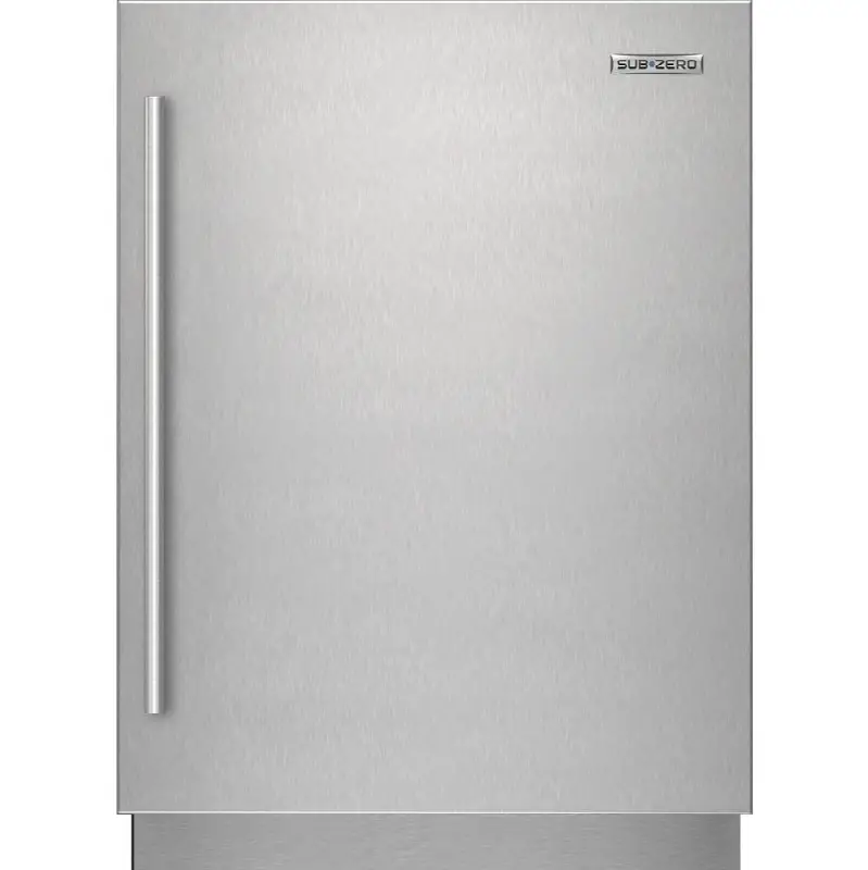 Designer Series Undercounter Stainless Steel Solid Door Panel With Tubular Handle - Right Hinge