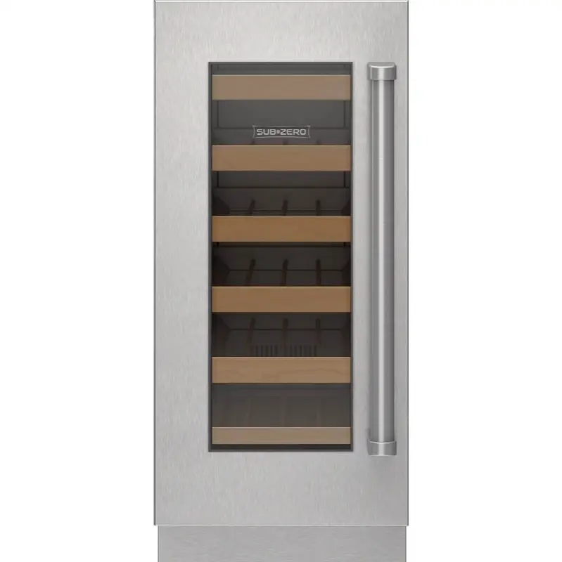 15" Designer Series Undercounter Stainless Steel Glass Door Panel With Pro Ha