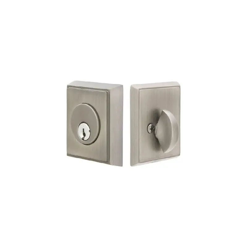 Brass Rect Deadbolt, Dbl, US3 Lifetime