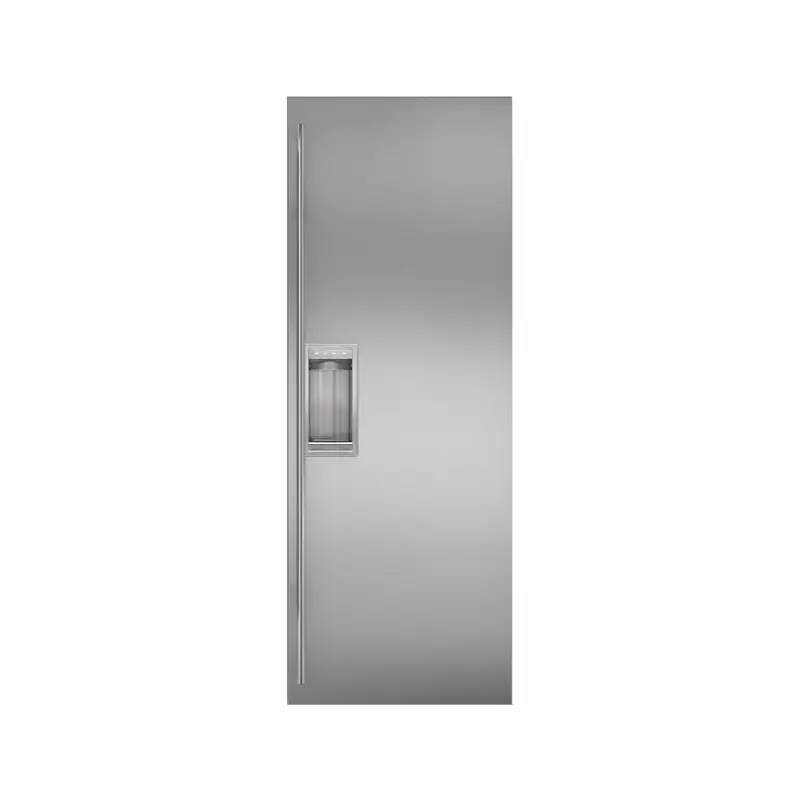 Classic 48" Stainless Steel Flush Inset Refrigerator Door Panel With Tubular Han