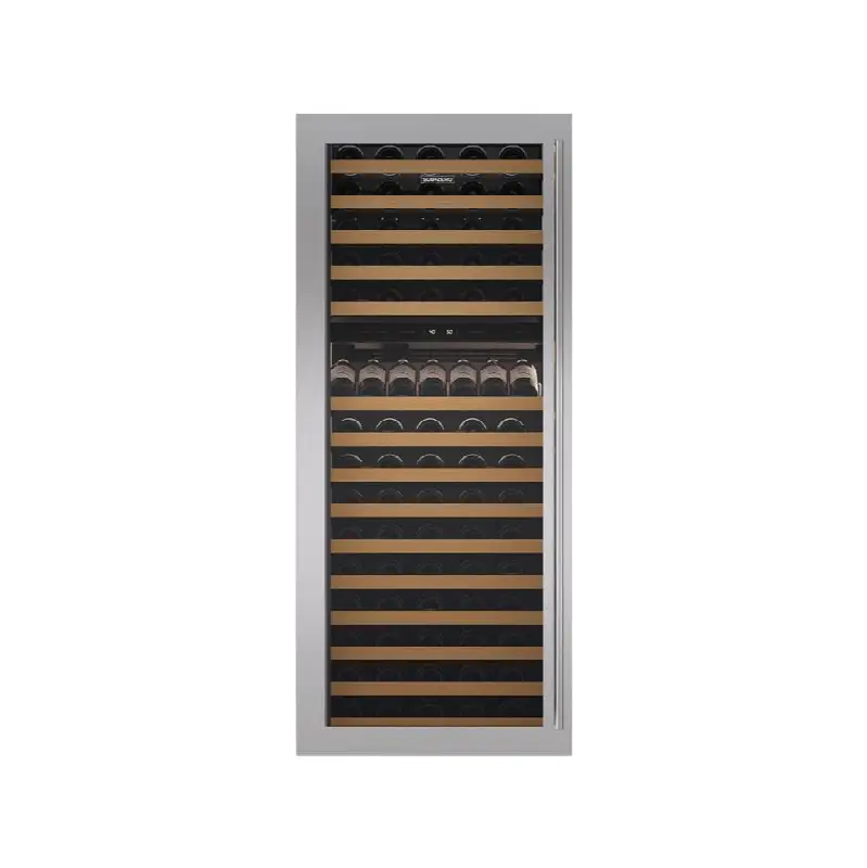 Flush Inset Stainless Steel Front Panel With Tubular Handle