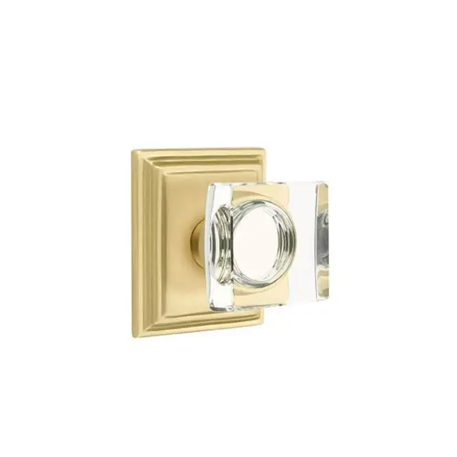 Dummy, Wilshire Rosette, Modern Square Crystal Knob, US