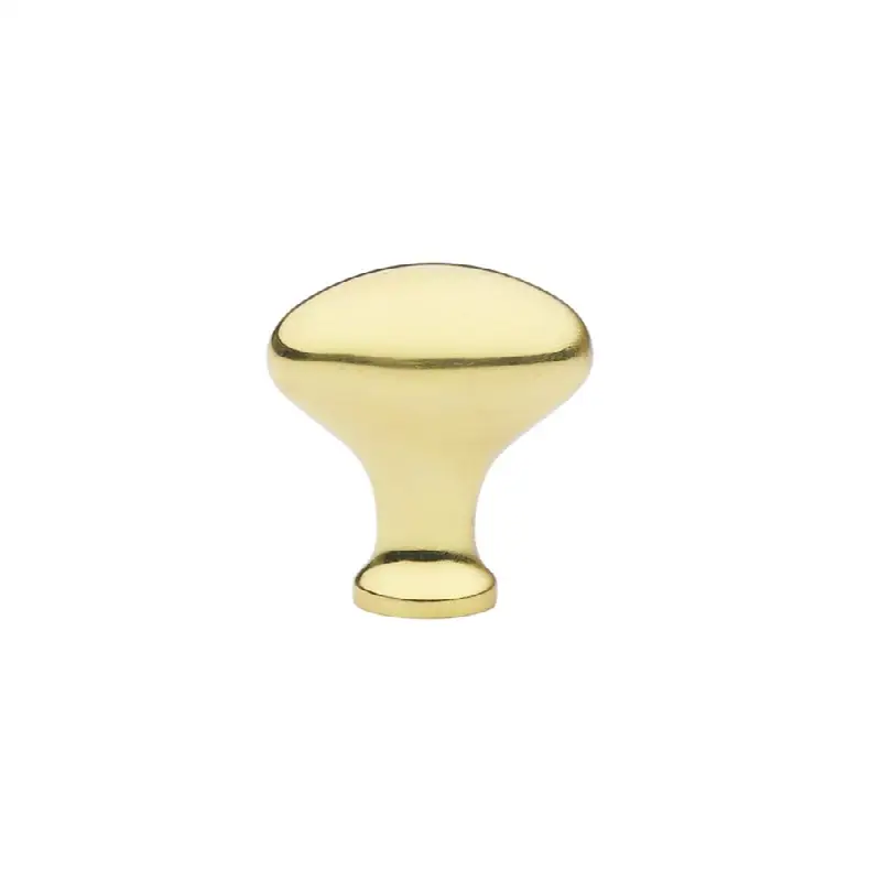 Cabinet Knob, Brass Egg, 1", US