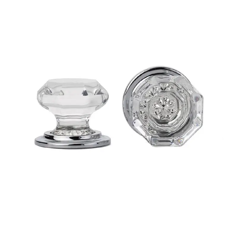 Old Town Glass Wardrobe Knob, 1-3/4", US