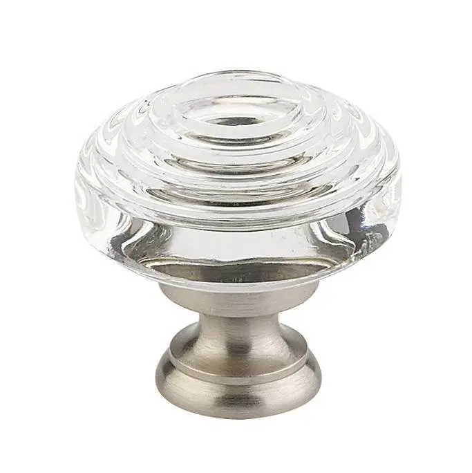 Deco Crystal Knob, Cabinet, 1-5/8", US