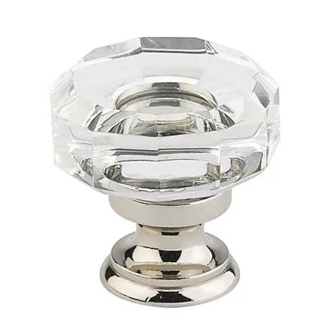 Lowell Crystal Knob, Cabinet, 1-3/8", US