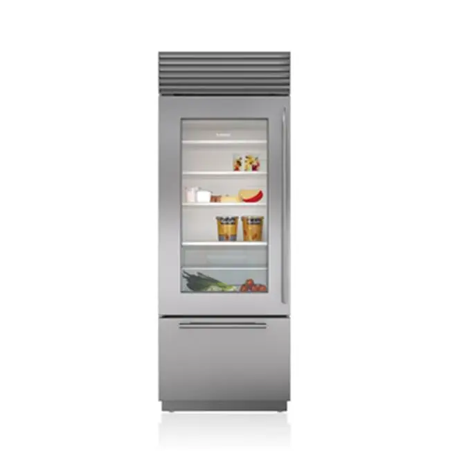 30" Built-In, Over-Under, Glass Door, SS, Pro Handle, Right Hinge
