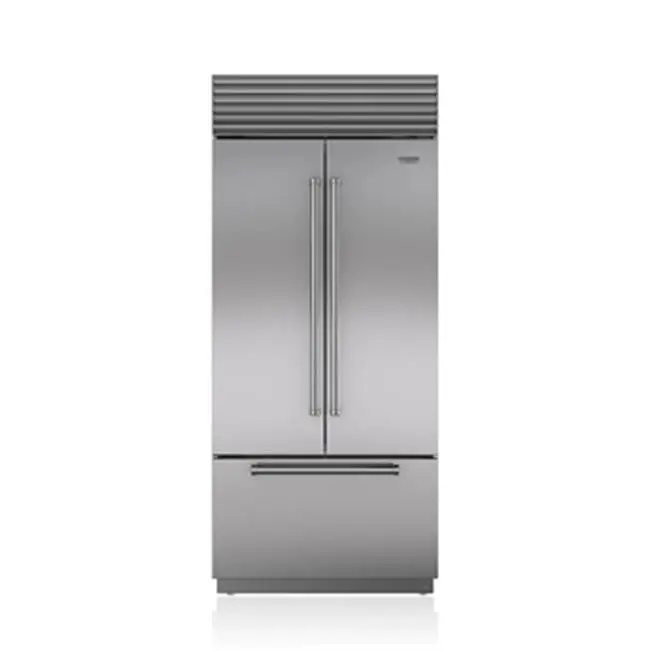 36" Built-In, French Door, Internal Dispenser, SS, Tubular Handle