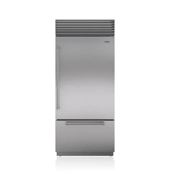36" Built-In, Over-Under, Internal Dispenser, SS, Tubular Handle, Right Hinge