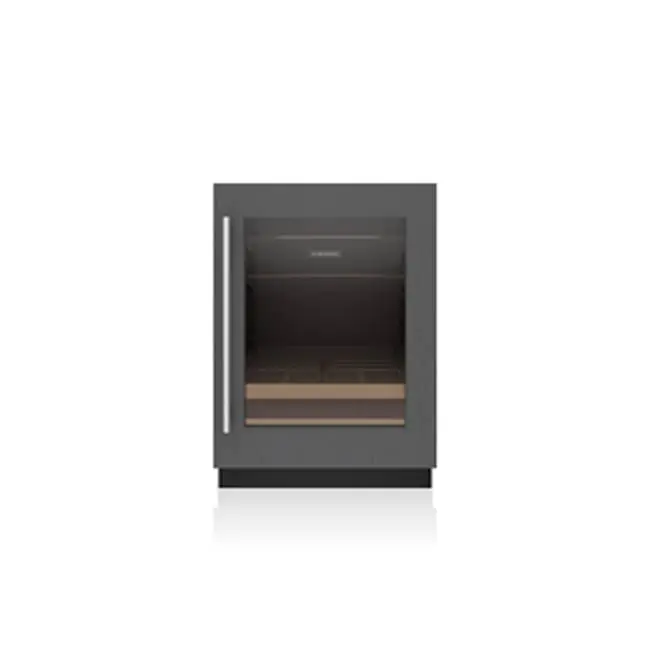24" Designer Undercounter Beverage Center - Panel Ready - High Altitude - Right Hinge