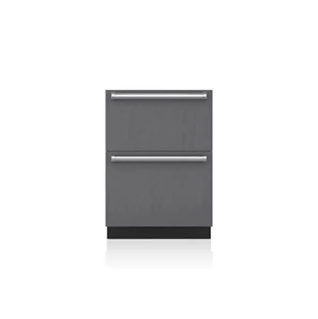 24" Designer Refrigerator Drawers - Panel Ready