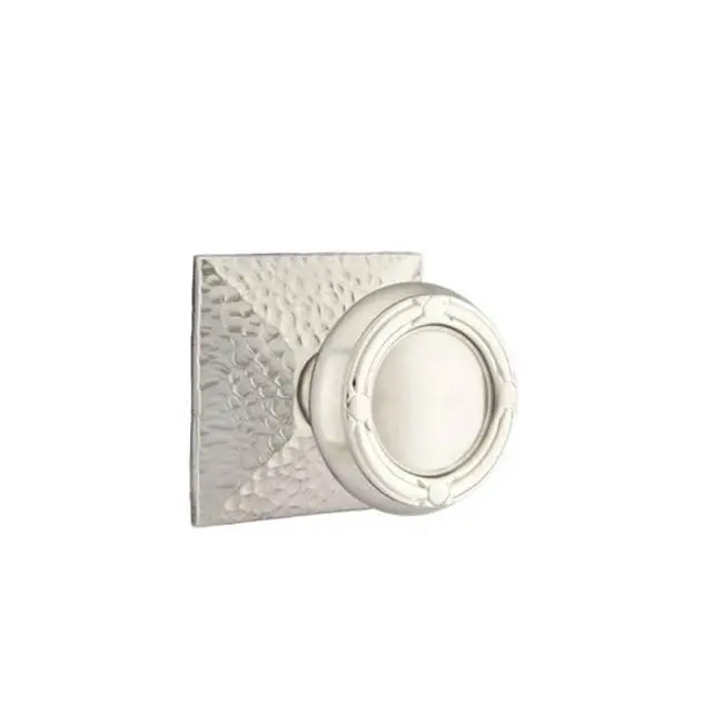 Concealed, Passage, Hammered Rosette, Ribbon and Reed Knob, US1