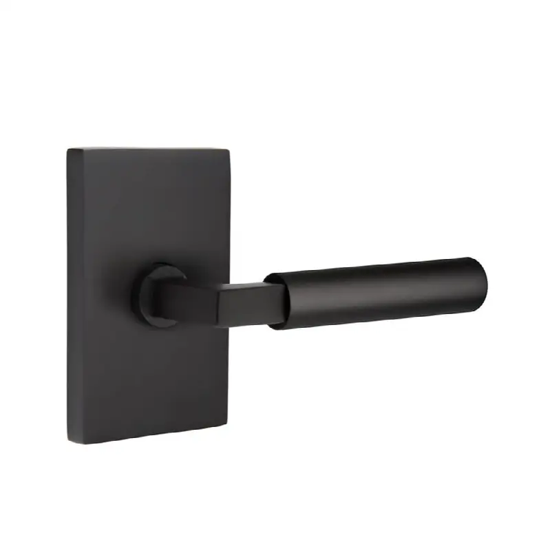 Concealed, SELECT Passage, Modern Rectangular Rosette US19, L-Square Stem US19, Smooth Handle US19 LH