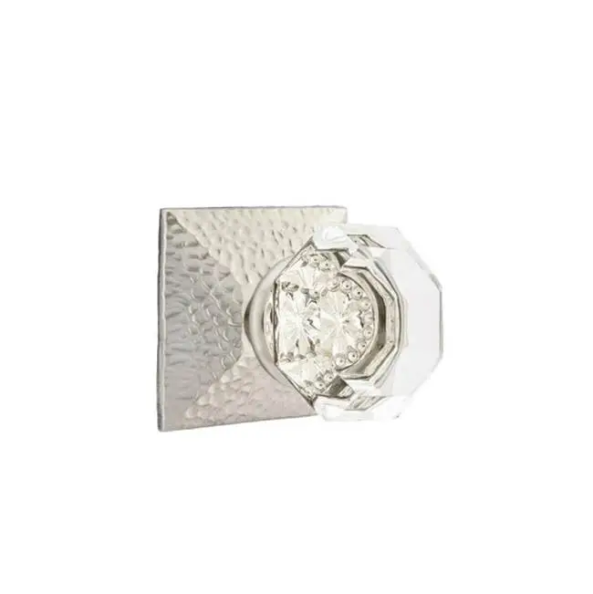 Concealed, Privacy, Hammered Rosette, Old Town Clear Knob, US1