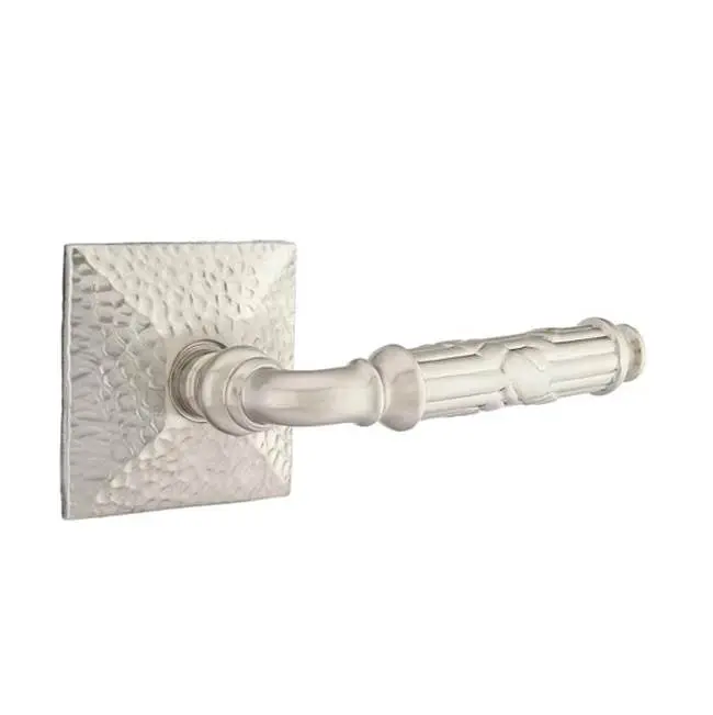 Concealed, Privacy, Hammered Rosette, Ribbon and Reed Lever, US1