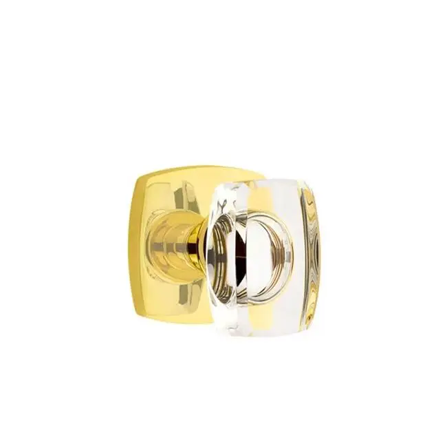 Concealed Fastener Privacy, Urban Modern Rosette, Windsor Crystal Knob, US