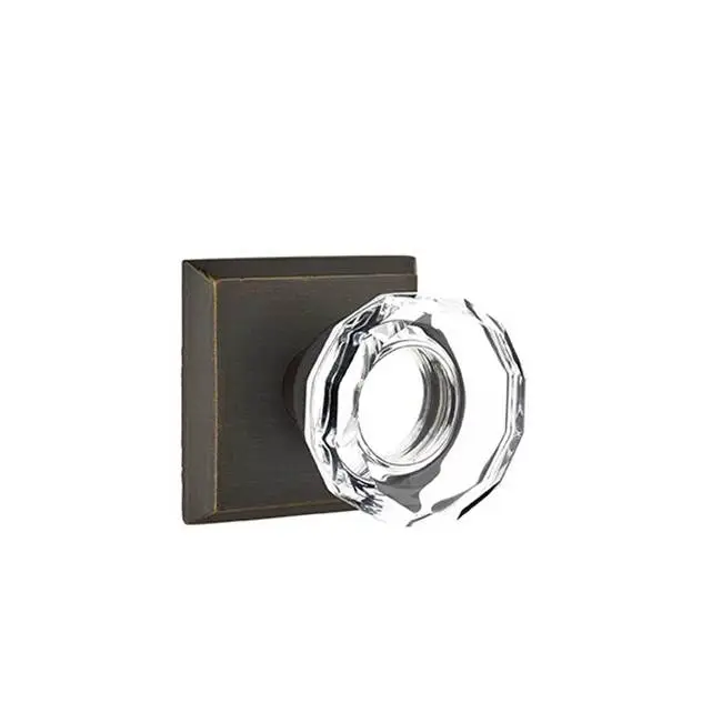 Concealed, Passage, No.6 Rosette, Lowell Crystal Knob