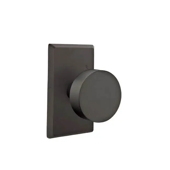 Concealed, Privacy, No.3 Rosette, Bronze Round Knob