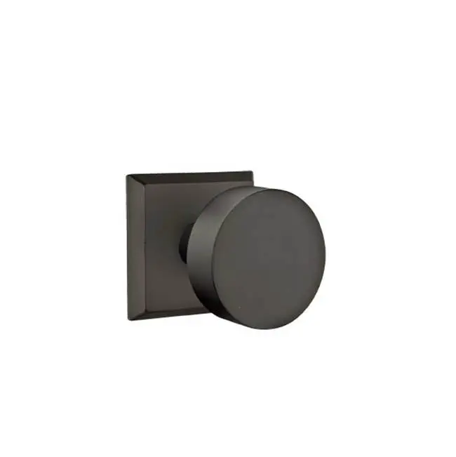 Concealed, Privacy, No.6 Rosette, Bronze Round Knob