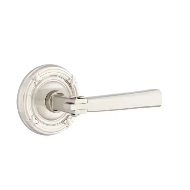Concealed, Passage, Ribbon and Reed Rosette, Arts and Crafts Lever, US1