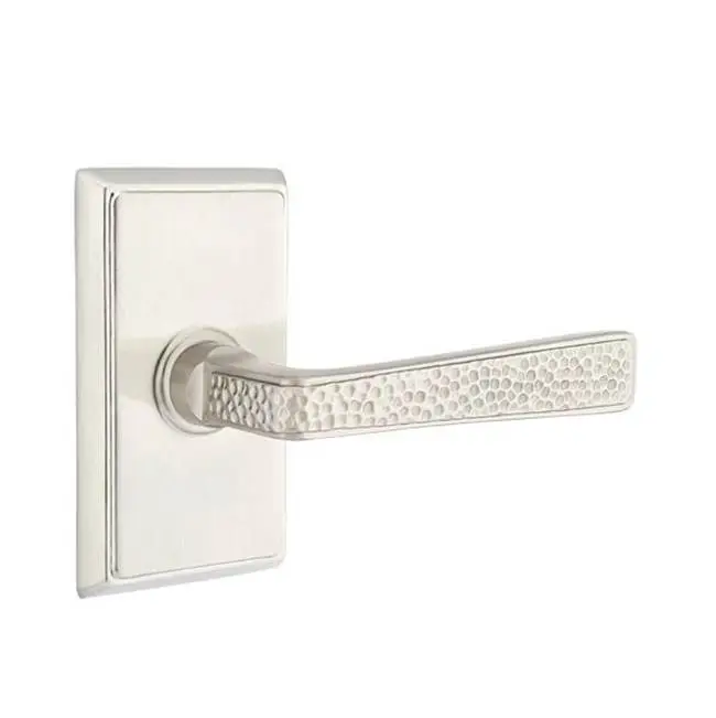 Concealed, Passage, Rectangular Rosette, Hammered Lever, US1