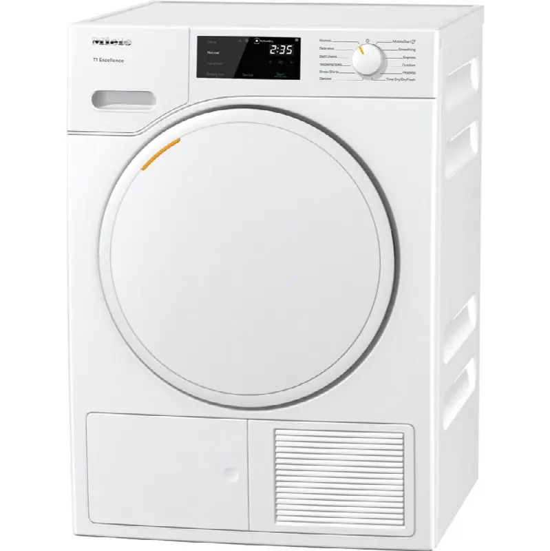 TXD160 WP - 24" T1 Dryer Heat Pump DirectSelect Solid Door White WiFi (Lotus White)