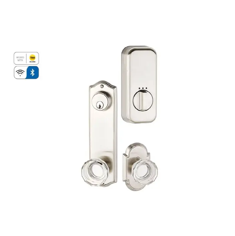 EMPowered Upgrade, Passage Single Keyed, Sideplate Locksets Colonial 5-1/2 inch Center to Center Keyed, Cortina Lever, RH, US