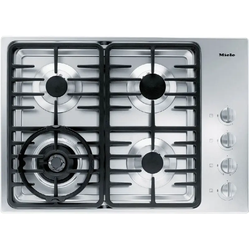 KM 3465 G - 30" Cooktop Linear Grates Nat Gas SS