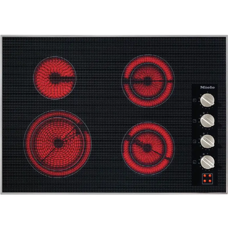 KM 5624 240V - 30" Electric cooktop 240V knob control (Stainless Steel)