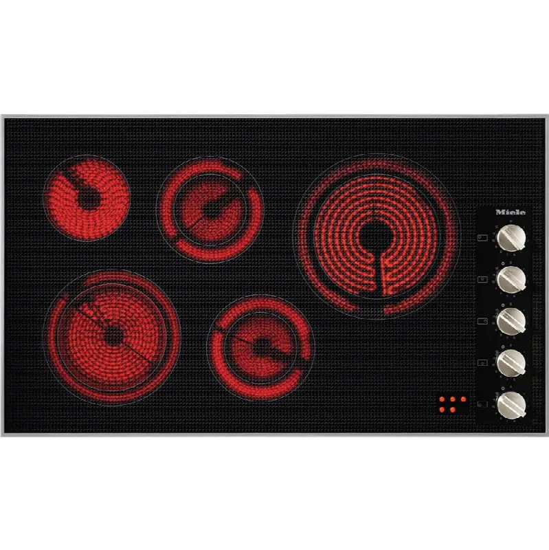 KM 5627 208V - 36" Electric cooktop 208 Volts (Stainless Steel) w/knob control