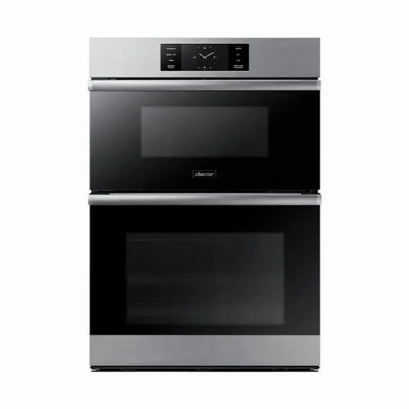 30" Microwave Combination Wall Oven Steam, Contemporary, Silver