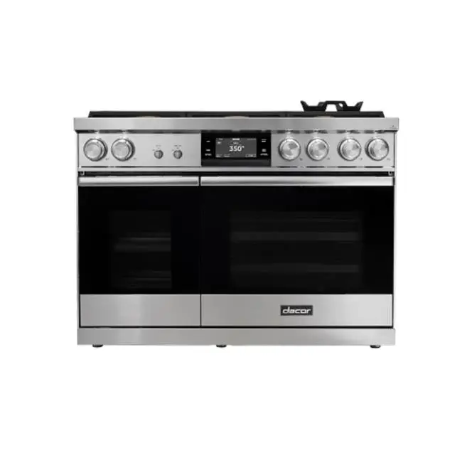 48" Dual Fuel Pro-Range 6 Burners, Contemporary, Graphite, NG/LP