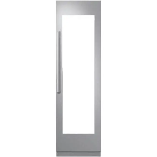 24" Wine Column Panel Kit, Contemporary, Silver, Right