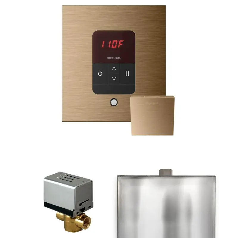 Basic Butler Steam Shower Control Package with Square iTempo Control and Steamhead