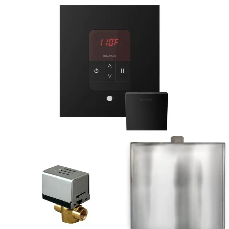 Basic Butler Steam Shower Control Package with Square iTempo Control and Linear Steamhead