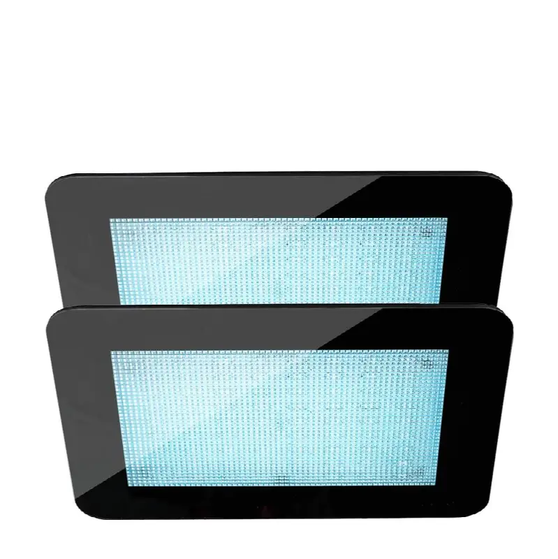 12.62 in. W. ChromaTherapy Light with LED Clusters in Black (2-Pack)