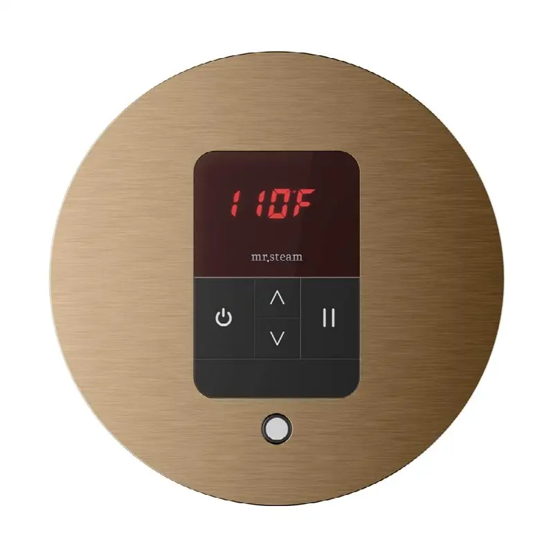iTempo Round Steam Shower Control and Steamhead