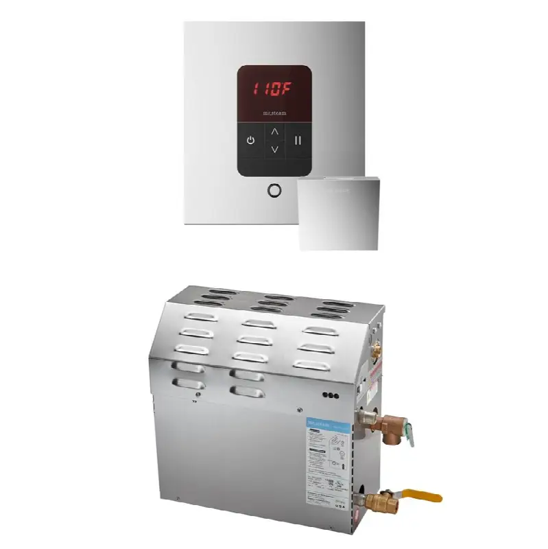 MS 12 kW (12000 W) Steam Shower Generator Package with square iTempo Control