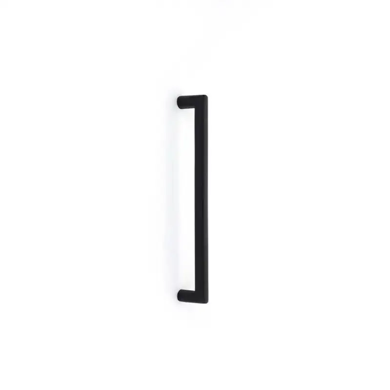 Emtek Sandcast Bronze Rail Glass Shower Door Appliance Pull 12-in, Flat Black Bronze (GBTB)