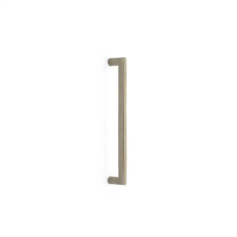Emtek Sandcast Bronze Rail Glass Shower Door Appliance Pull 12-in, Tumbled White Bronze (GBTB)