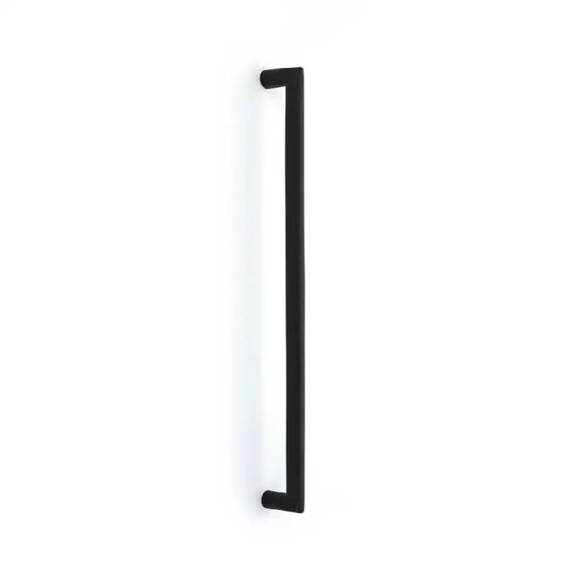 Emtek Sandcast Bronze Rail Glass Shower Door Appliance Pull 18-in, Flat Black Bronze (GBTB)